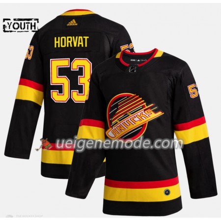 Kinder Eishockey Vancouver Canucks Trikot Bo Horvat 53 Flying Skate Adidas 2019-2020 Schwarz Authentic